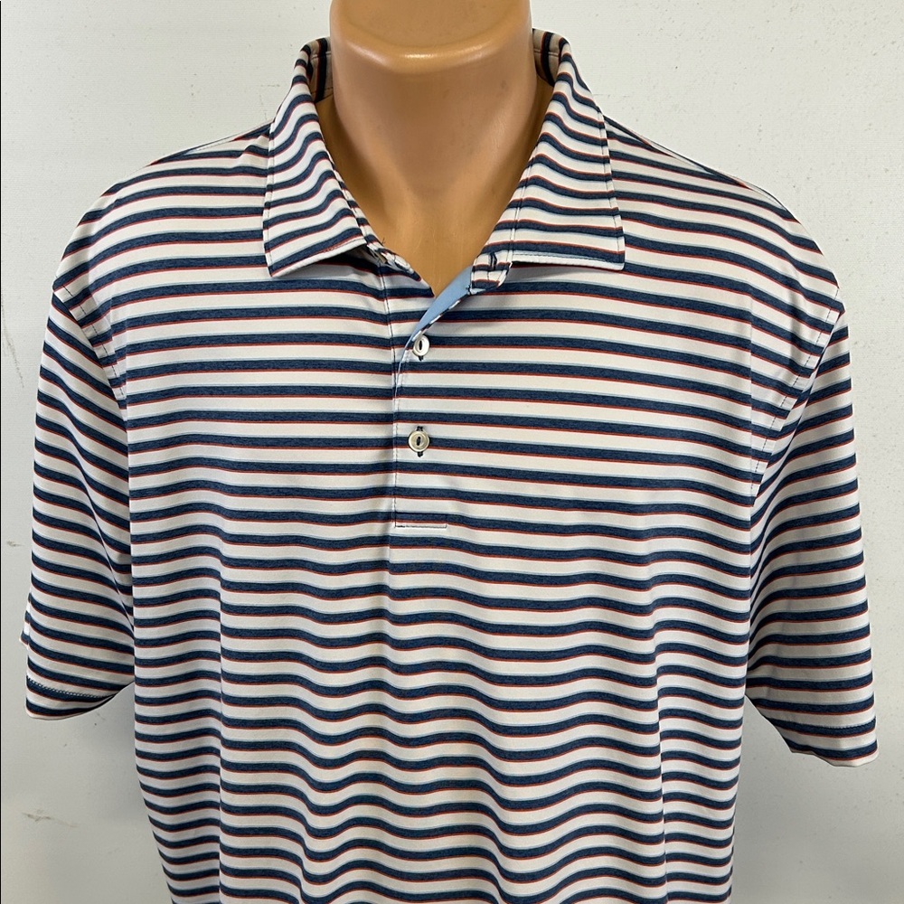 Peter Millar Summer Comfort short sleeve polo shirt.  XL - Picture 2 of 7